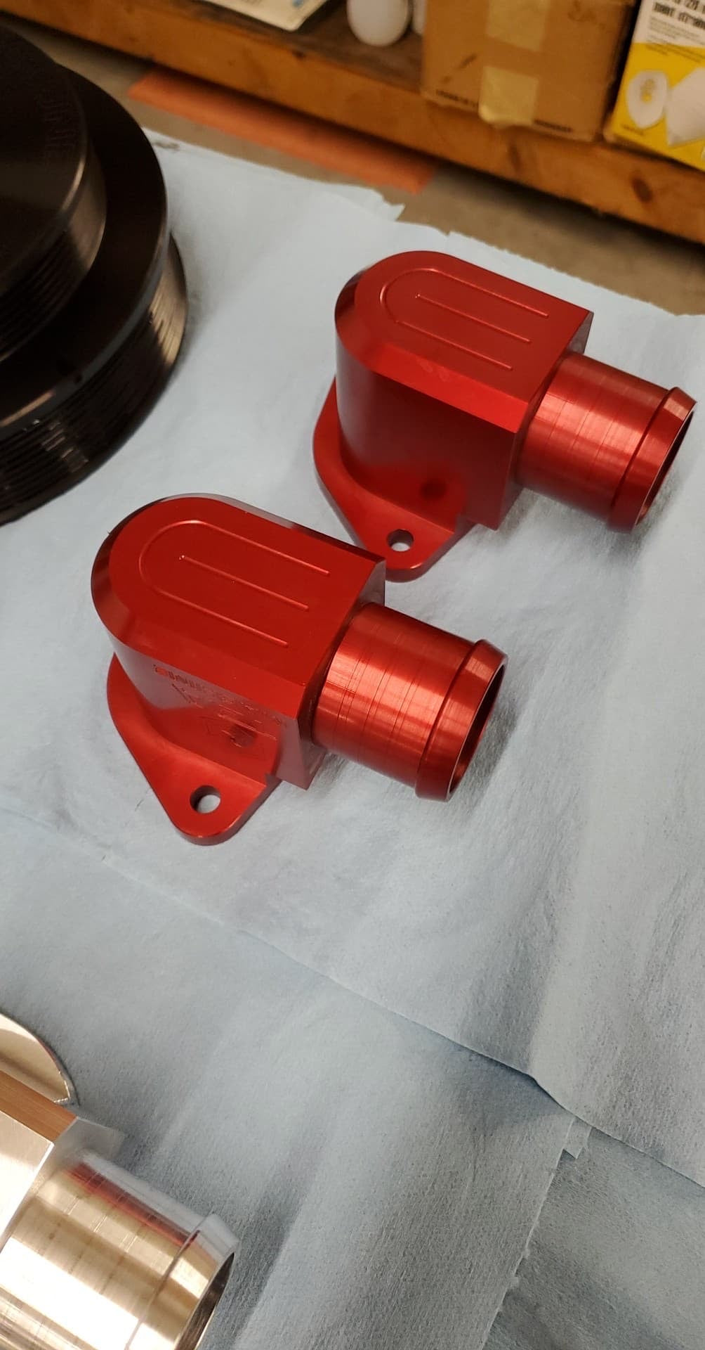 TBA Clocked Thermostat Housing Challenger/Charger