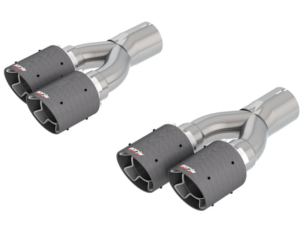 Borla Grand Cherokee Trackhawk 2018-2020 Tip Kit Dual Round Angle Cut Carbon Fiber - Bright part # 60673CF