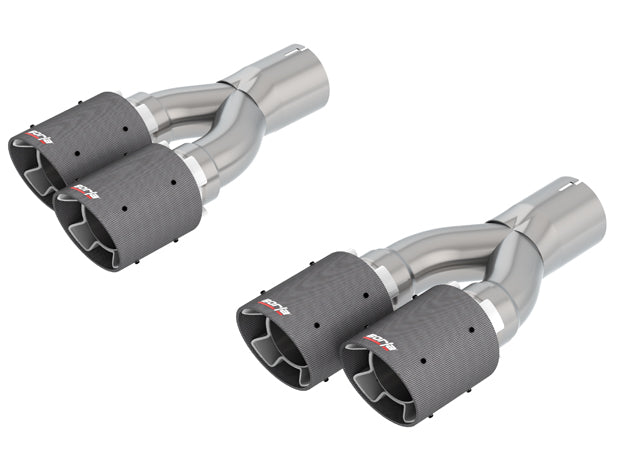 Borla Grand Cherokee Trackhawk 2018-2020 Tip Kit Dual Round Angle Cut Carbon Fiber - Bright part # 60673CF