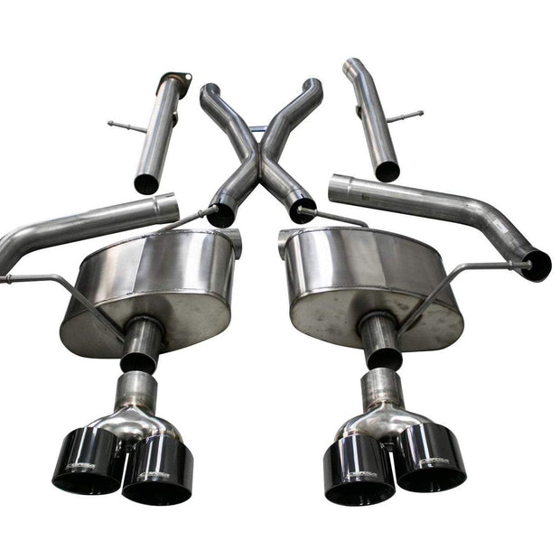 Corsa 18-20 Jeep Grand Cherokee TrackHawk 6.2L Xtreme Cat-Back Dual Rear Exit w/4.5in Black Tips pn: cor21052blk