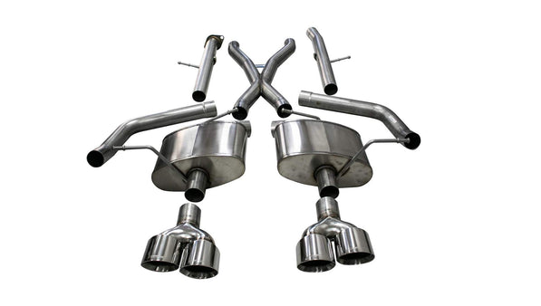 Corsa 18-20 Jeep Grand Cherokee TrackHawk 6.2L Xtreme Cat-Back Dual Rear Exit w/4.5in Polished Tips pn: cor21052