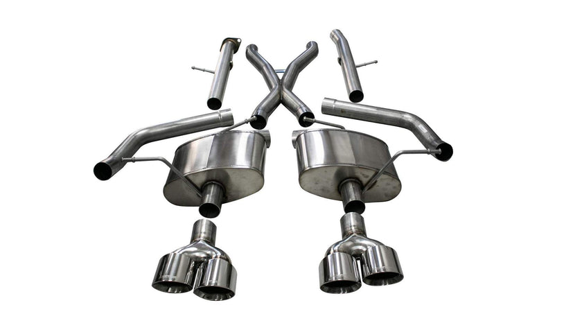 Corsa 18-20 Jeep Grand Cherokee TrackHawk 6.2L Xtreme Cat-Back Dual Rear Exit w/4.5in Polished Tips pn: cor21052