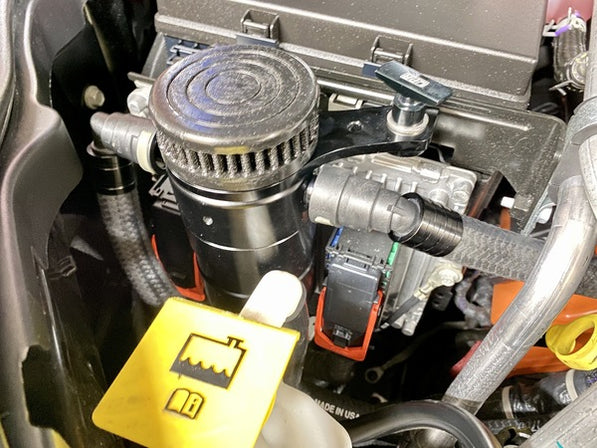 18-21 Jeep Trackhawk 6.2L 5050 Catch Can with built in One Way Breather